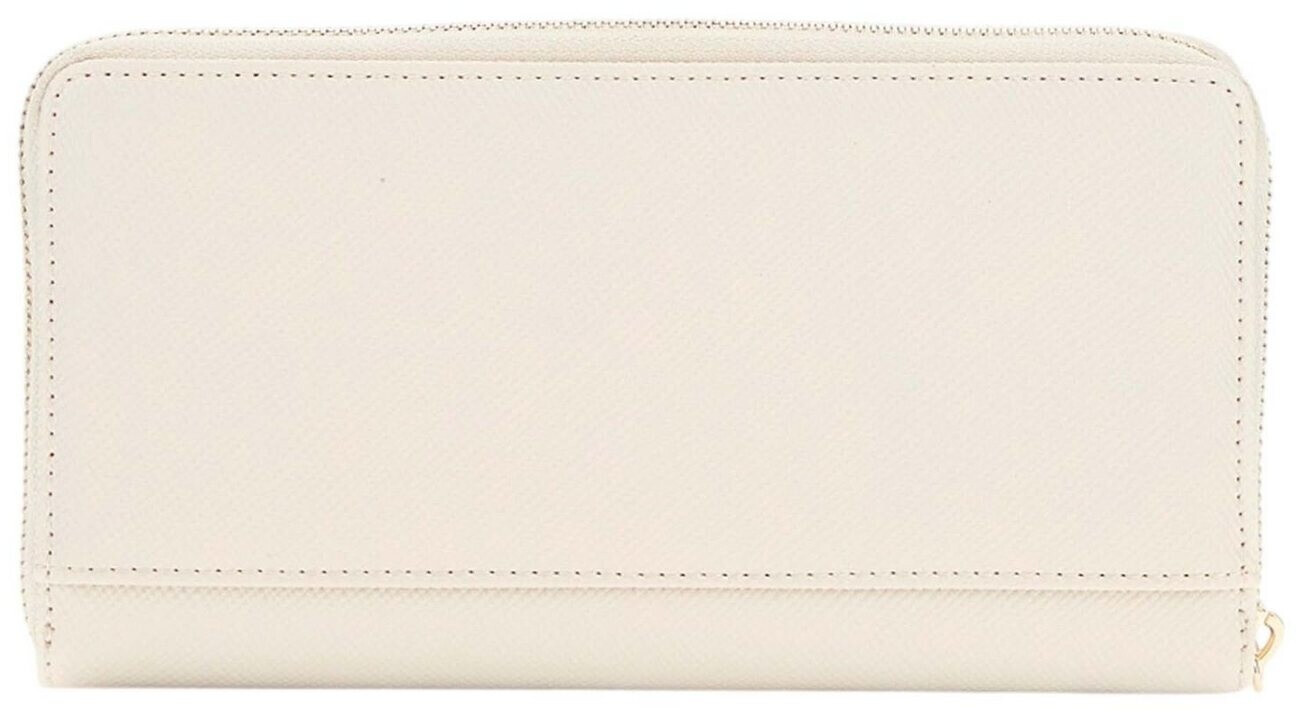 GUESS Portafoglio Donna Laurel SLG In Ecopelle Saffiano Avorio - Compatto Con Laccio Da Polso - 3