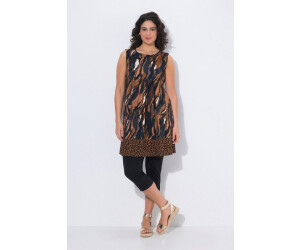 Ulla Popken Jerseykleid Mit Palmenbordüre - Robe Femme Grandes Tailles Élégante Et Confortable