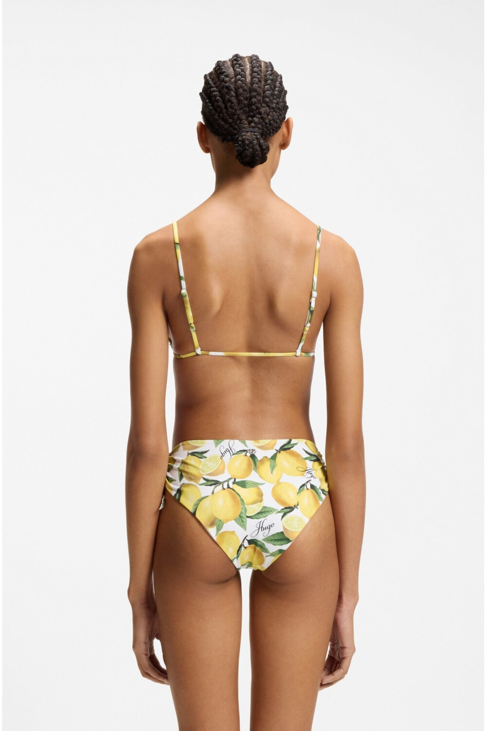 HUGO Damen Pure_Triangle Bikini-Oberteil – Geformte Körbchen Mit Herausnehmbaren Polstern, Verstellbare Träger, Logo-Details