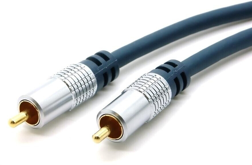 Metallstecker S-Conn Cinchstecker und Cinchstecker verchromte Metallstecker 15,0m ...