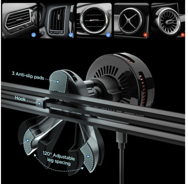 Spigen Essential CryoMax Qi2.2 Peltier Wireless Car Charger, Bild 2