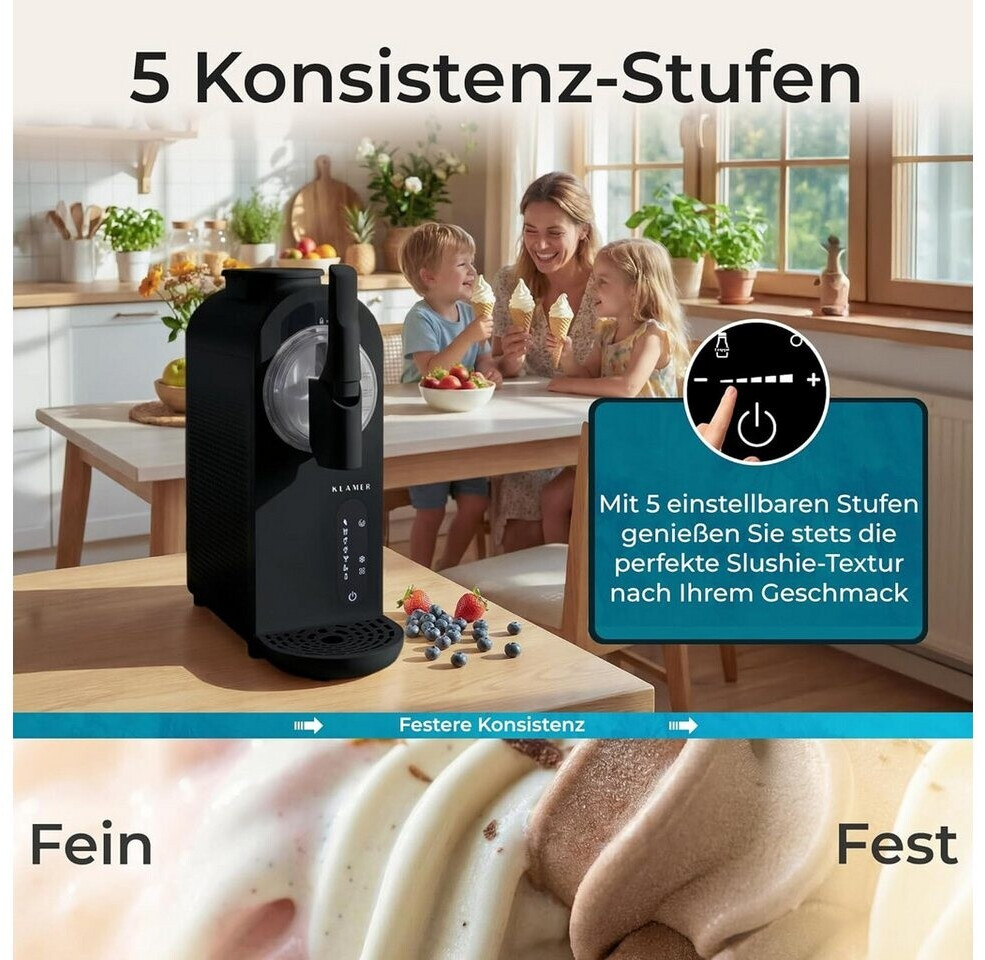 KLAMER Softeis Maschine Schwarz 1,5L ab 265,99 € (Oktober 2026)