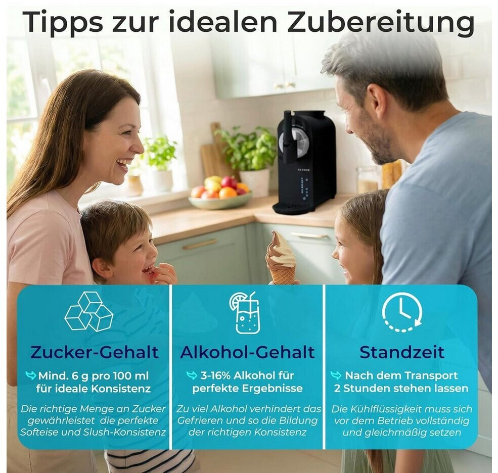 KLAMER Softeis Maschine Schwarz 1,5L ab 265,99 € (Oktober 2026)