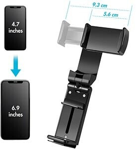 LogiLink AA0169 Falt- & klemmbarer Smartphonehalter für 4,7-6,9" 360°-drehbar, Bild 3