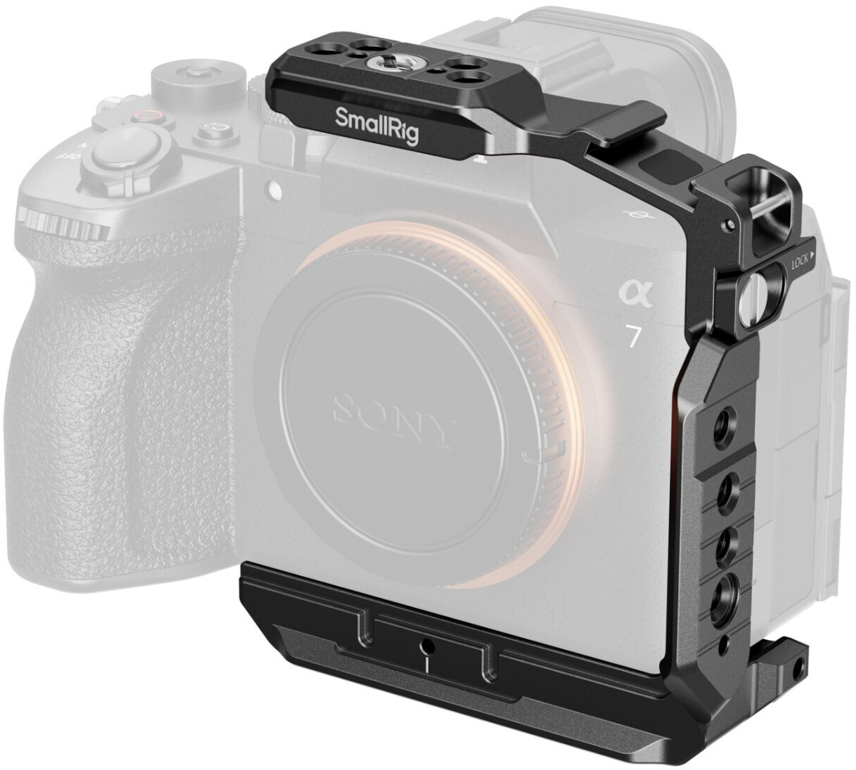 SMALLRIG USB-C Kabelklem – Voor Sony Alpha 7 V Cages, Dubbele Kabel, Gereedschapsloos, Aluminium, 22g