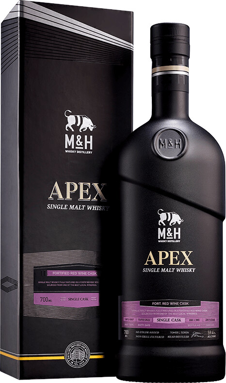 M&H APEX Ruby Fortified Red Wine Single Cask Single Malt Whisky 0