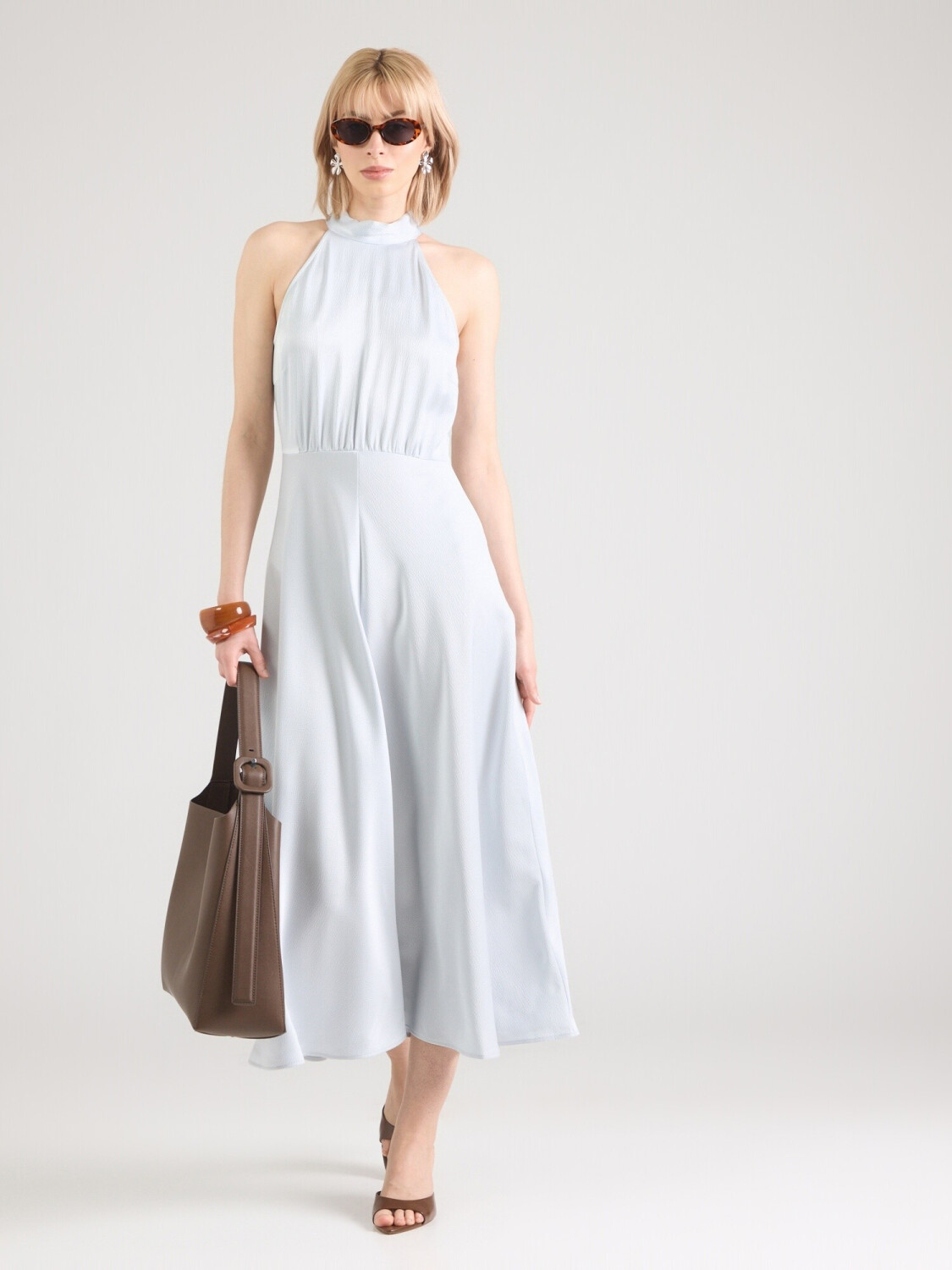 Samso Rheo Samsøe & Samsøe Rheo Maxikleid mit Neckholder hellgrau ab 149,00 ...