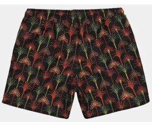 JAY-PI Badeshorts, Beachwear, Elastikbund, floraler Print, dunkelgrün