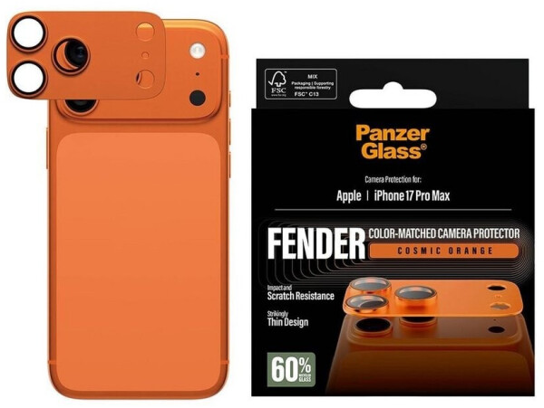 PanzerGlass Schutzfolie Fender Kamera Schutz 1 Stk Apple iPhone 17 Pro Max Orange, Bild 2