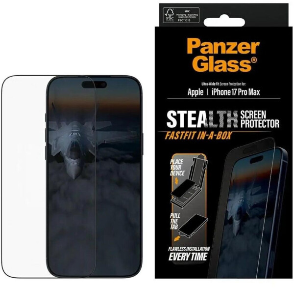 PanzerGlass Schutzfolie Privacy 1 Stk Apple iPhone 17 Pro Max Transparent, Bild 3
