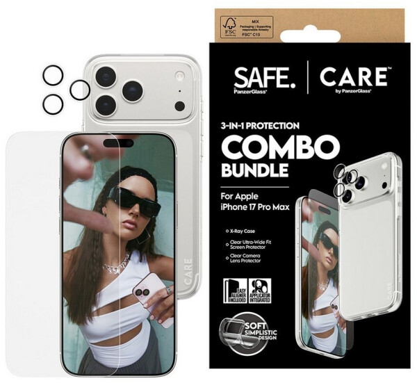 PanzerGlass Schutzfolie SAFE CARE 3in1 Bundle 3 Stk Apple iPhone 17 Pro Max Transparent, Bild 2