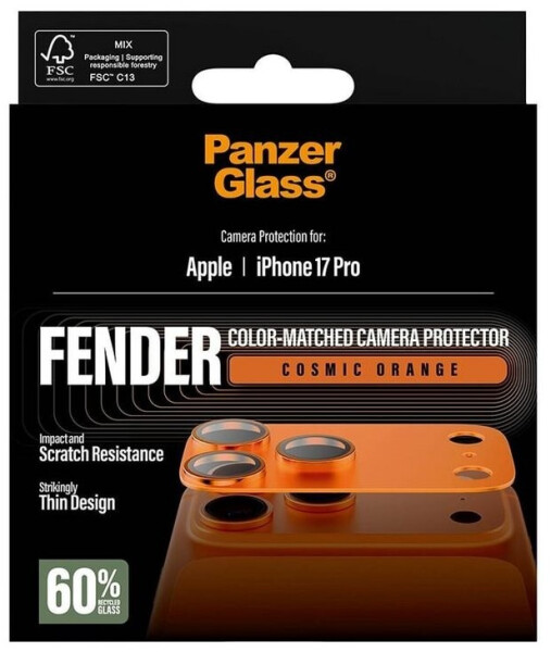 PanzerGlass Schutzfolie Fender 1 Stk Apple iPhone 17 Pro Orange, Bild 3