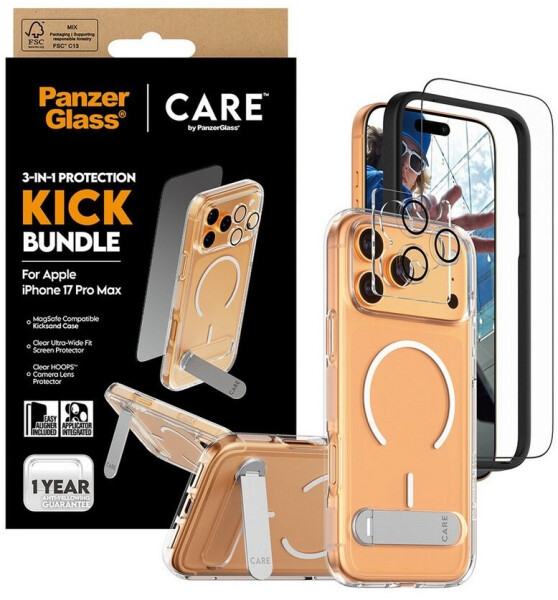 PanzerGlass Schutzfolie 3in1 Kick Set 1 Stk Apple iPhone 17 Pro Max Transparent, Bild 5