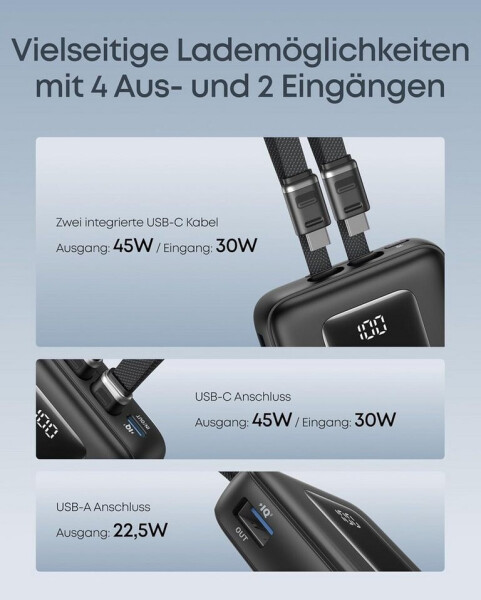 Anker Powerbank 20K 45W (A110M), Bild 6