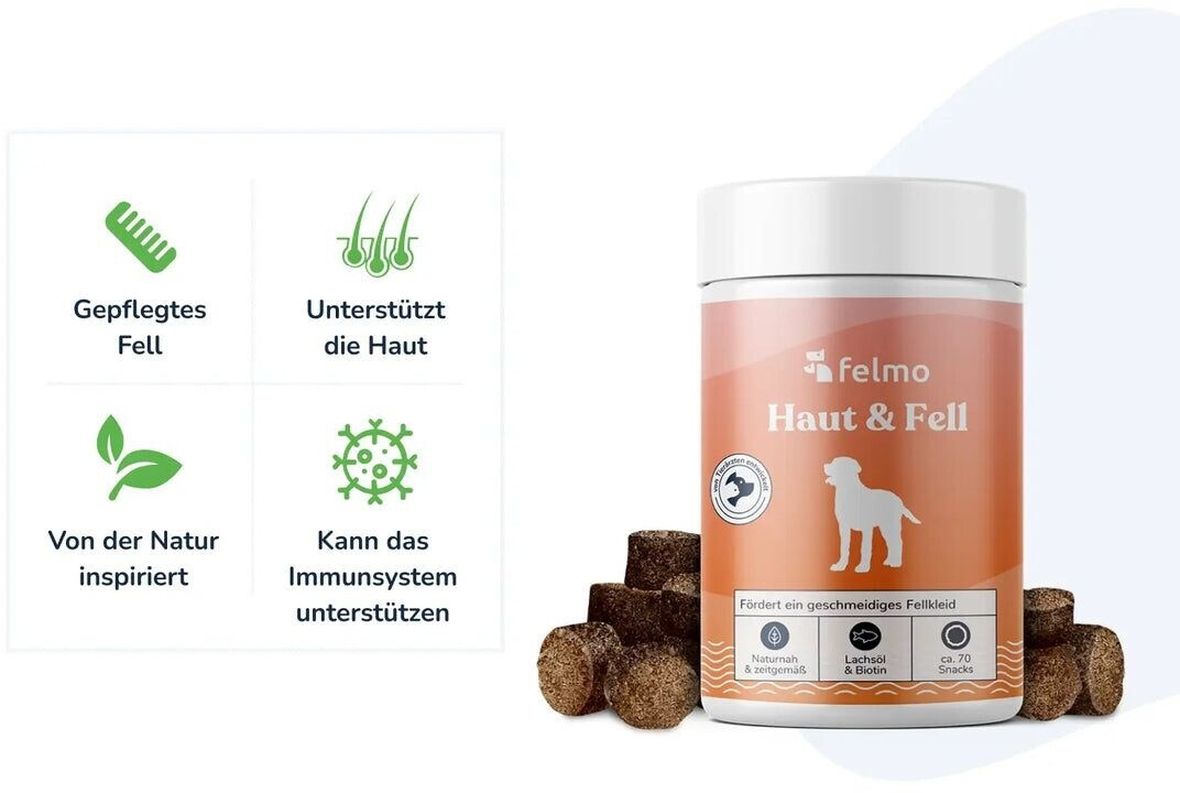 felmo Haut- & Fell-Snacks 180 g ab 21.95  | Vergleiche 3 Angebote auf  idealo.de
