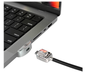 Maclocks Ledge MacBook Pro 16 Schlossadapter mit verschlüsseltem Kabelschloss, MBPR16LDG01KL-2
