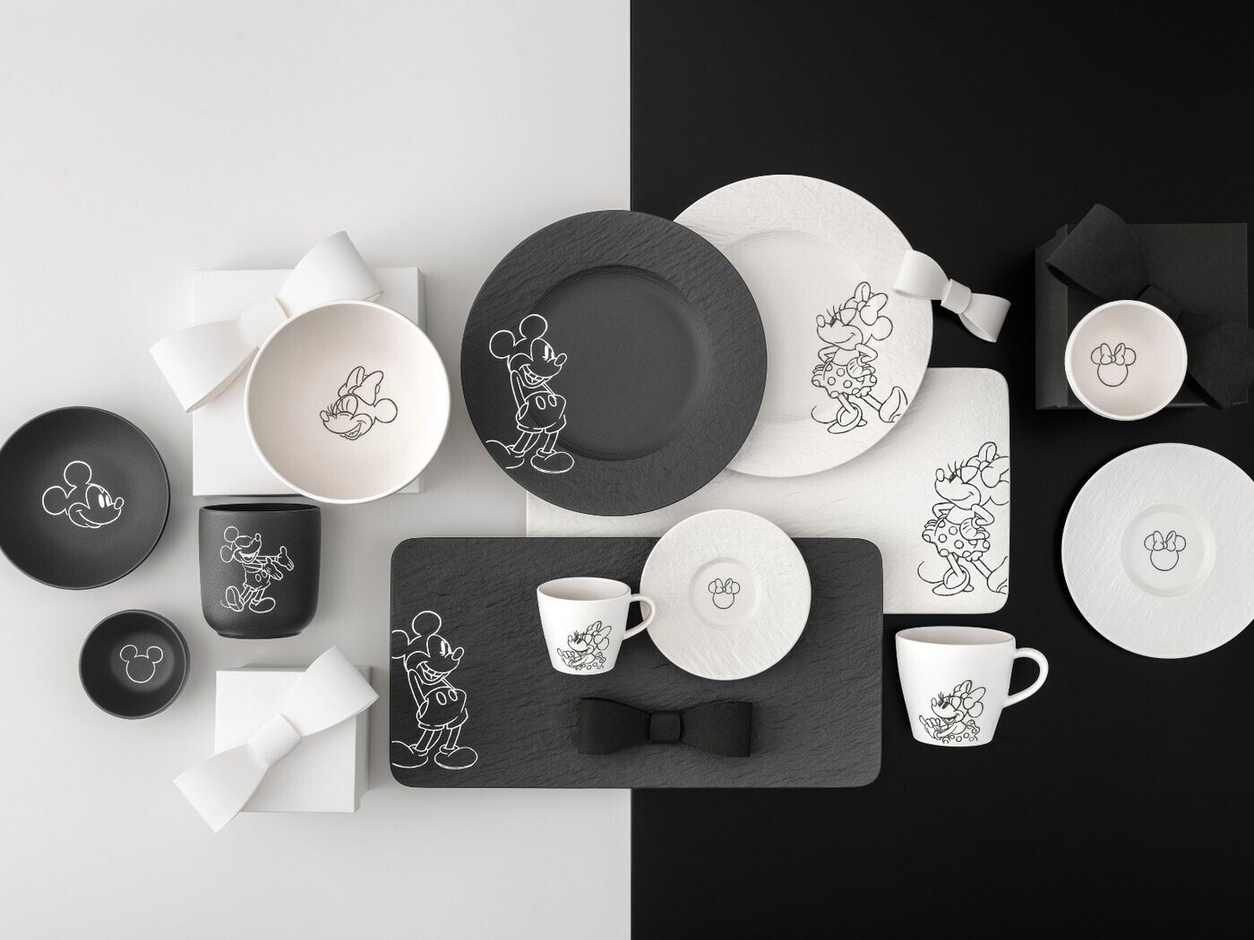 Villeroy & Boch Manufacture Rock Mickey Mouse Frühstücks-Set 8tlg ab ...
