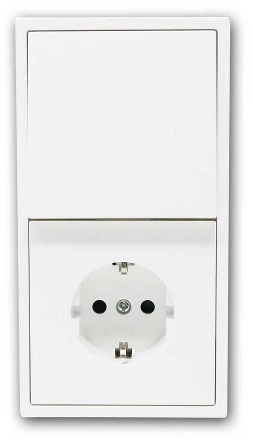 MILOS Set Steckdose + Schalter + Rahmen 250V~/ 16A, Steckanschluss MILOS Set Steckdose + Schalter + Rahmen 250V~/ 16A, Steckanschluss