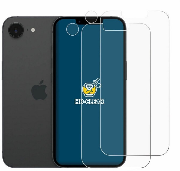 BROTECT Schutzfolie für Apple iPhone 17e (Display+Kamera), 2 Stück, Displayschutz Schutz Folie Klar Transparent, Bild 2