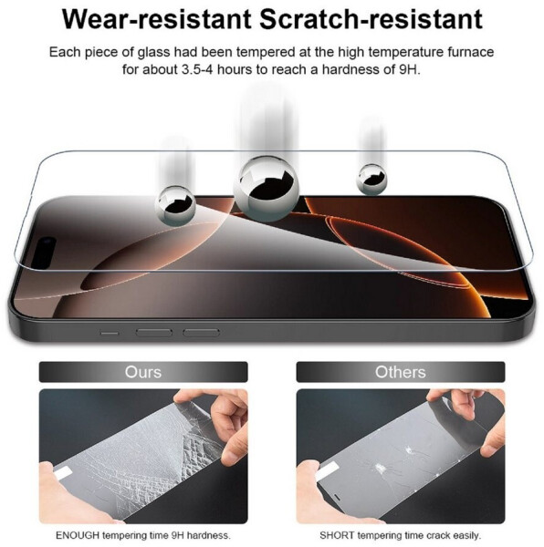 Protectorking 6x iPhone 17 Panzerglas 9H Full Screen matt Anti Reflex, Bild 3