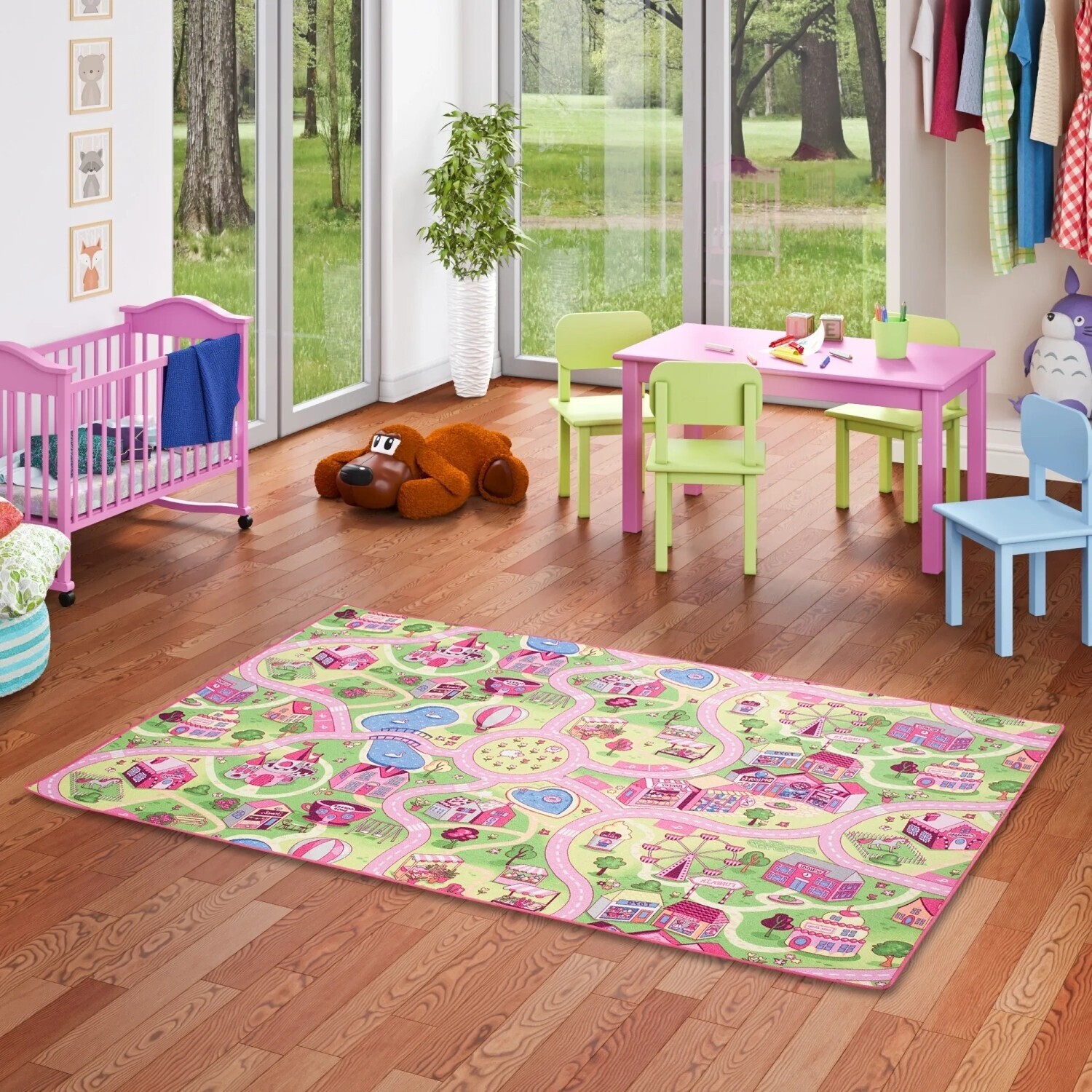 Snapstyle Kinderteppich 200x200 cm Girls Rosa Village ab 69,90 € (Oktober 2026)