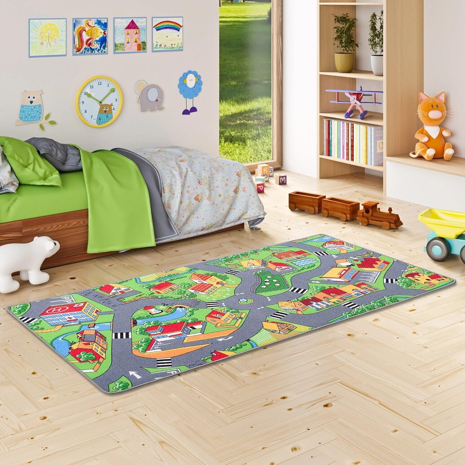 Snapstyle Kinderteppich 200x250 cm Little Village Grün ab 89,90 € (Oktober 2026)