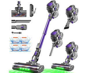 Adormii Akku-Hand-und Stielstaubsauger Akku Staubsauger 80000pa, Staubsauger Kabellos, 70Min/1,8L, beutellos, Smart LED-Display, grünem Licht, für Teppich, Hartböden, Tierhaare