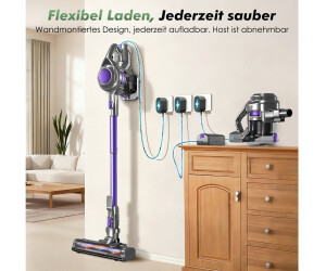 Adormii Akku-Hand-und Stielstaubsauger Akku Staubsauger 80000pa, Staubsauger Kabellos, 70Min/1,8L, beutellos, Smart LED-Display, grünem Licht, für Teppich, Hartböden, Tierhaare
