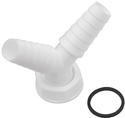Sanitop Wingenroth 22405 5, 45 Grad Y-Schlauchverschraubung Zum Anschluss der Ablaufschläuche zweier Waschmaschinen oder Spülmaschinen, Bild 5