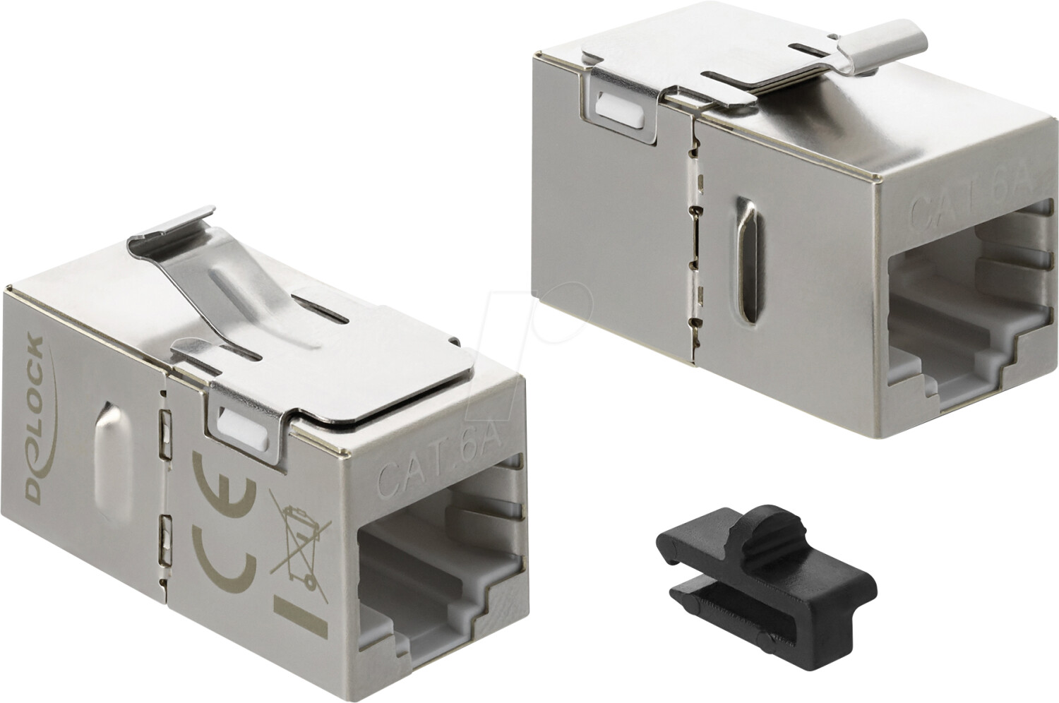 DeLock 90757 Keystone Modul RJ45 Buchse zu RJ45 Buchse Cat.6a geschirmt ...