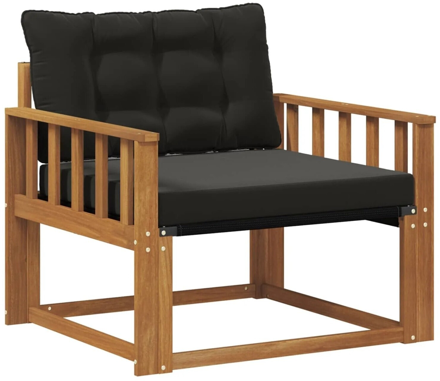 Vidaxl vidaXL Outdoor-Sofagarnitur Massives Akazienholz und Textilene Natur ...