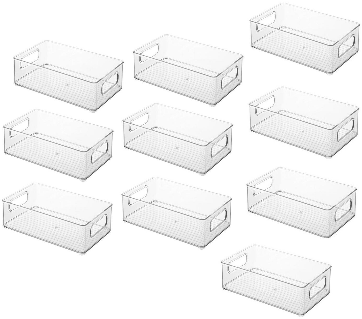 Bayli Kühlschrank-Organizer – Stapelbare Aufbewahrungsbox, Transparent, 25 X 15 X 7,6 Cm, Rutschfest, Für Obst