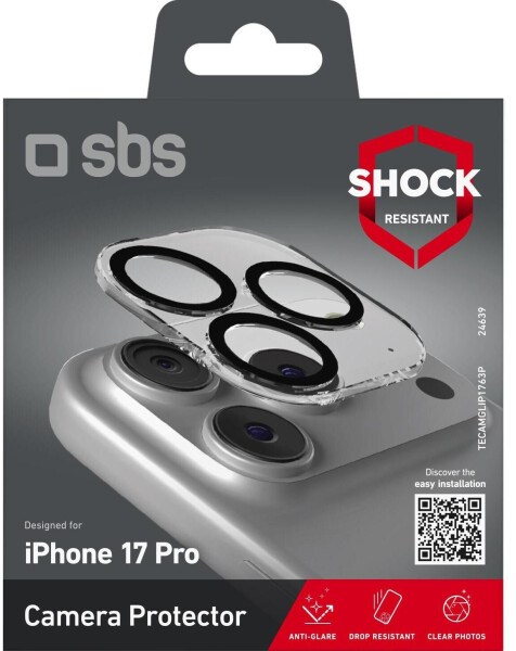 SBS Mobile Schutzfolie Kamera Apple iPhone 17 Pro 17 Pro Max Transparent 1 Stk, Bild 2
