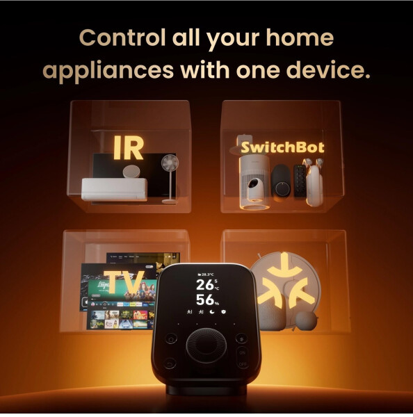 SwitchBot Hub 3 Smart-Home-Hub, Matter, IR/Bluetooth-Fernsteuerung, WLAN-Thermometer & Hygrometer (W7202100), Bild 2