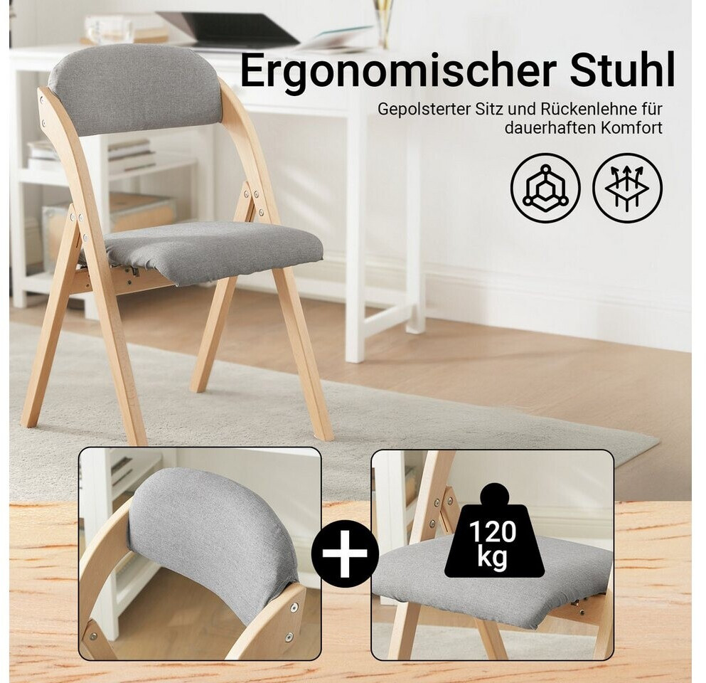 SoBuy Klappstuhl gepolstert mit Lehne, 4er Set (FST92-Nx4) ab 259,95 € (Oktober 2026)