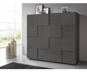 Home Affaire Dama Highboard 2 Türen, 111x121cm, Anthrazit Hochglanz, 3D-Optik ab 295,99 € (Oktober 2026)