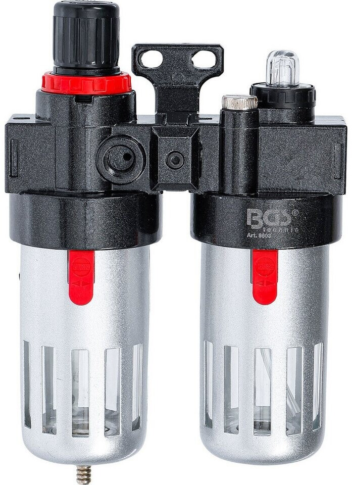 Druckminderer 1/4 Zoll 1/4 Zoll Druckminderer Für Druckluft – EU-Norm, 4-Loch-Regler Mit Manometer, Inkl. Teflonband & Kupplungen Für Kompressor