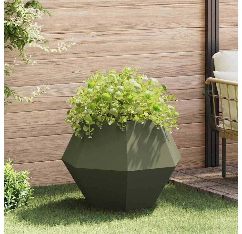 vidaXL Pflanzkübel Stahl Olive Grün 75x75x60cm (884044) ab 57,43 € (Oktober 2026)