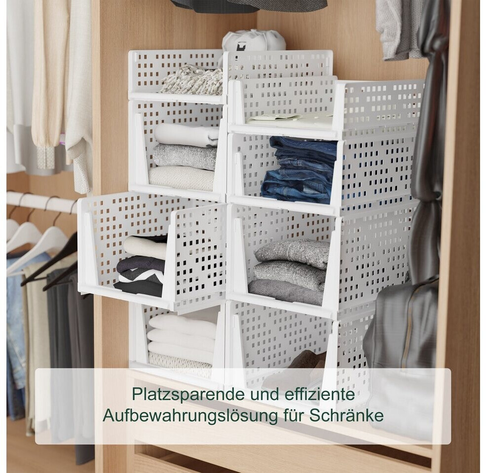 Relaxdays Schrank Organizer, stapelbar, 3er Set ab 23,99 € (Oktober 2026)