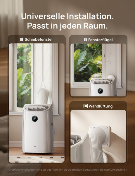 Dreo Tragbare Klimaanlage 10000BTU 3-in-1 Kühlen/Ventilator/Trocknen drainagefrei (AC515S), Bild 4