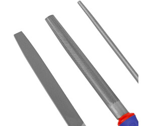 5-tlg Metallfeile Werkstattfeile Flach Rund Halbrund Kant Feile Hieb # 2 / 150mm