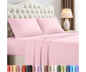 Utopia Bedding Bettwäsche-Set 4-teilig Gebürstete Mikrofaser, Doppelbett, Rosa ab 24,11 € (Oktober 2026)