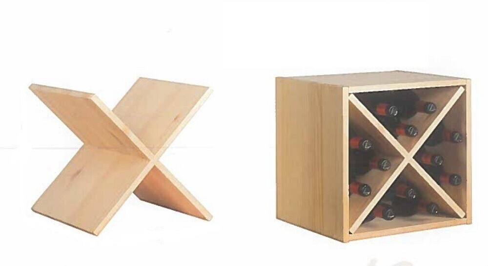 Astigarraga Weinregal-Kreuz-Einsatz für Würfelregal 12 Flaschen, Naturholz (33x32,5x32,5cm) ab 35,77 € (Oktober 2026)