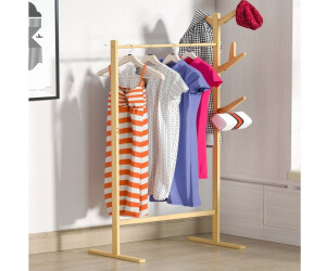 Casaria Kleiderstnder Bambus mit Kleiderstange und 8 Haken, 165x65cm  (PD-107936) ab 23.95  | Vergleiche 6 Angebote auf idealo.de