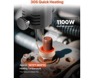 Produktbild von Induktionsheizgerät 1100W – 800°C, 8 Spulen, Für Schrauben & Muttern, Flammenlos, 220V, EU-Stecker