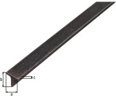 Alberts T-Profil Aluminium – 1000x15x15 Mm, Edelstahl-Design, Chromähnlich, 1,5 Mm Stärke
