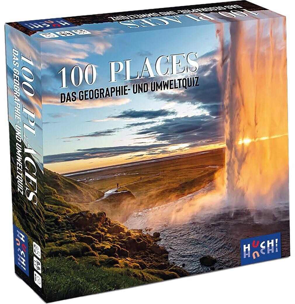 HUCH! 100 Places – Das Natur- Und Umweltquiz – 500 Fragen & Fakten, Made In Germany, Für 2-6 Spieler Ab 10 HUCH! 100 Places – Das Natur- Und Umweltquiz – 500 Fragen & Fakten, Made In Germany, Für 2-6 Spieler Ab 10