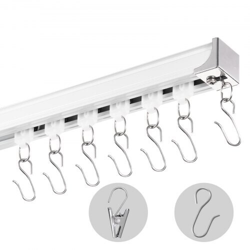 DATOUBOSS Kit Binario A Pantografo Per Studio 2.0x2.0m - Sistema Sospeso Per Flash Da 15kg, Altezza Regolabile 43-200cm