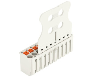Wago 1-Leiter-Federleiste Push-in CAGE CLAMP® lichtgrau (2091-1110) ab ...