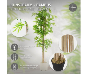 ML-Design Künstlicher Bambus mit Echtholzstamm, 210cm, Indoor/Outdoor (490016530) ab 69,41 € (Oktober 2026)